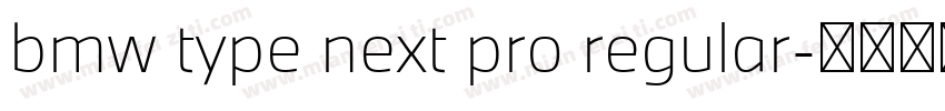 bmw type next pro regular字体转换